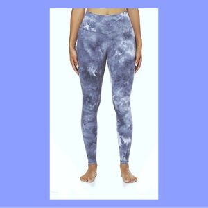 BLUE TIE DYED HIGH WAISTED
WORKOUT LEGGINGS BY YUNOGA
